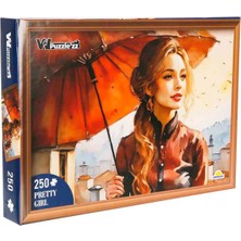 Witty Puzzlezz 250 Parça Puzzle: Şemsiyeli Kız