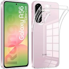 FourForce Samsung Galaxy A56 Için Şeffaf Telefon Kılıfı Kamera Yükseltili Esnek ve Hafif Tasarımlı Galaxy A56 Kılıfı Darbelere ve Çizilmeye Karşı Dayanıklı Telefonu Tam Kaplayan Koruyucu A56 Kılıf