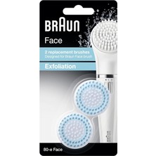 FourForce Face Yüz Temizleme Cihazı Yedek Fırça Başlığı Peeling Etkili 2'li Paket SE80-E 4210201121121