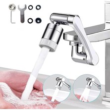 FourForce Xlotus L 1080 Derece Hareketli Oynar Musluk Başlığı Krom - Tüm Banyo ve Mutfak Bataryaları ile Uyumlu