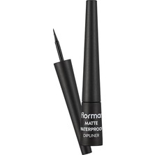FourForce Matte Waterproof Yüksek Pigmentli & Mat Bitişli 001 Siyah Dipliner