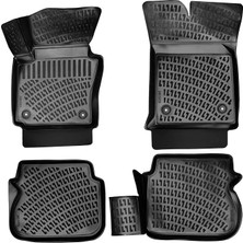 FourForce Volkswagen Caddy 2003-2010 Uyumlu 3D Havuzlu Paspas