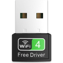 FourForce 300MBPS USB Wifi Alıcı Adaptör Free Driver Masaüstü Bilgisayar Pc ile Uyumlu (W-4)
