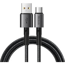 FourForce CA-3590 100W 6A Type-C Hızlı Şarj ve Veri Aktarim Kablosu 1.2m, Siyah