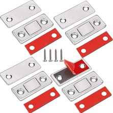 FourForce Home 4 Adet Mıknatıslı Kilit,kendinden Yapışkanlı Kapı Mıknatısları,mobilya, Sürgülü Kapı, Dolap Kapısı, Çekmece Kilidi,tutucu,mıknatıs