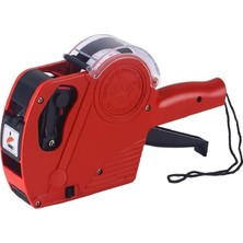 FourForce Motex MX-5500 Etiket Makinesi Fiyatlandırma Etiket Tabancası Yeni Sürüm 8 Hane (Kırmızı)