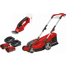 FourForce Ge-Cm 36/37 Li Akülü Çim Biçme Makinesi + Ge-Cg 18/1 Li Power X-Change Akülü Çit Budama (18V, 37 cm Kesme Genişliği, 2x 3,0 Ah Akü ve 2x Şarj Cihazı Dahildir) - 3413173