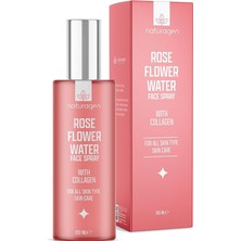 FourForce Gül Suyu Yüz Spreyi 100 ml | Aydınlatıcı & Gözenek Sıkılaştırıcı | Kolajenli |%100 Doğal Gül Mayalı