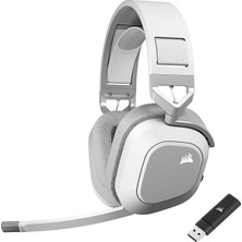 FourForce HS80 Max Kablosuz Çoklu Platform Oyun Kulaklığı, Bluetooth'lu - Dolby Atmos - Yayın Kalitesinde Mikrofon - Icue Uyumlu - Pc, Mac, Ps5, Ps4, Mobile - Beyaz