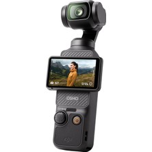 FourForce Osmo Pocket 3 - Entegre Kameralı Elde Taşınabilir 3 Eksenli Gimbal Sabitleyici, 12 Mp 1/2,3” Cmos 4K60 Video, Hareketli Ekran Youtube, Tiktok, Video Vlog, Akıllı Telefona Takılabilir, Siyah