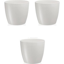 FourForce Iç Mekan Saksı, 1,9lt, 3 Adet, Beyaz