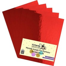 FourForce 50X70 Metalik Aynalı Fon Kartonu 5 Adet 1 Paket Artlantis Aynalı Metalik Fon Kartonu