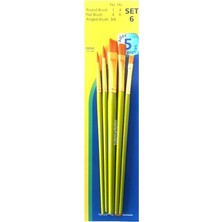 FourForce Dove Fırça Seti 6 A.yeşil Sap 5li 7500.S6