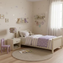 Elizim Home Lighting Makrome Lila Papatyalı Abajur