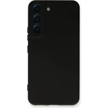 FourForce Iletişim Samsung Galaxy S23 ile Uyumlu Kapak Içi Kadife Kamera Korumalı Lansman Silikon Kılıf - Siyah