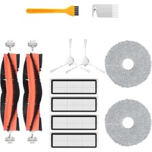 FourForce Dreame L10 L10S Ultra Uyumlu Yedek Fırça Hepa Mop Seti-12 Parça