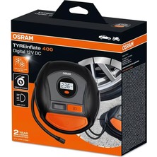 FourForce Dijital Lastik Şişirme Pompası Tyreinflate OTI400,12V Dc, LED Işıklı, 2 Yıl Garantili