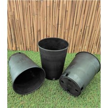 FourForce Üretim Saksısı 30 Adet 2 Lt 14X19 cm Plastik Saksı Siyah Üretim Saksı Bitki Üretim Saksısı