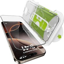 FourForce iPhone 16E / 14/13 Pro / 13 (6.1'') Ile Uyumlu [premıum] Ekran Koruyucu Hizalama Aparatlı [kolay Kurulum] ve Uygulanırken Camın Altında Toz Bırakmayan Darbelere Karşı Ekstra Güçlü Cam