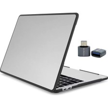 FourForce MacBook Pro 13 Outdoor Shockproof Rugged Hard Case Tpu Bumper Anti-Fingerprint Drop Protection Cover Uyumlu A2338 M1-M2 A2251 A2289 A1706 A1708 A1989 A2159 Şeffaf