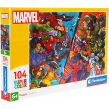 Clementoni 104 Parça Supercolor Puzzle: Marvel Heroes Vs Villains