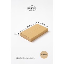 Rufus Concept 20,5X12,5X2,5CM Kraft Koli 25 Adet