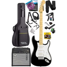 FourForce RPH-40WB-50AMP Siyah Beyaz 50W Şarjlı Bt Amfili Elektro Gitar Seti Hsh Manyetik Maple Klavye