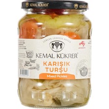 FourForce Kükrer Karışık Turşu Cam Kavanoz 650 gr