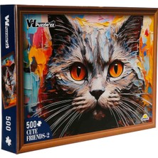 Witty Puzzlezz 500 Parça Puzzle: Kedi