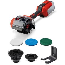 FourForce Akülü Yüzey Fırçası Pıcobella 18/90 Power X-Change (18 V, Akülü Temizleme Fırçası, Su Sıçramasına Karşı Koruma, 2x Fırça, 3x Temizleme Pedi, Duvar Braketi Dahil, Aküsüz)