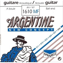 FourForce 1610MF Akustik Gitar Teli Arjantin - Set, Küreli Işık