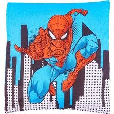 FourForce Lisanslı Spiderman City 40X40 Kırlent Renkli/baskılı