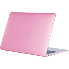 FourForce MacBook Air 13 Inç Kılıf A1369 A1466 Uyumlu Kristal Parlak Şeffaf Sert Kapak Ince Hafif Tpu Hard Shell Koruyucu Darbe Çizik Önleyici Pembe