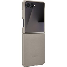FourForce Galaxy Z Flip7 Deri Kılıf, Gri