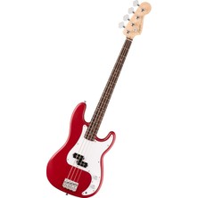 FourForce Squier Debut Serisi Precision Bass Elektro Gitar, Yeni Başlayanlar Için Gitar, Saten Dakota Kırmızısı