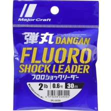 FourForce Craft Dangan Fluoro Shock Leader DFL-0.6/0.128MM./2LB/1.4KG/30MT.