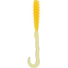 FourForce Craft Red Back Curly Tai Rubber Worm Tmw-Cul #001 Orange