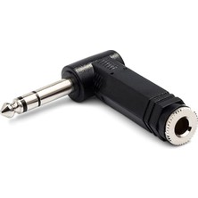FourForce 1/4 Inç Trs (F) - 1/4 Inç Trs (M) Sağ Açılı Çevirici (GPP-273)