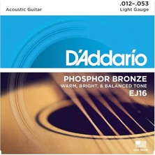FourForce EJ16 Phosphor Bronze Akustik Gitar Teli (12-53)