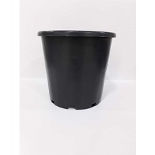 FourForce Üretim Saksısı 5 Adet 20X25 cm 6,4 Lt Plastik Saksı Siyah Üretim Saksı Bitki Saksısı