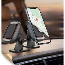 FourForce Telefon Tutucu, Araç Içi Telefon Tutucu Masaüstü Telefon Tutucu Telefon Standı 360 Derece Döenebilen Araç Telefon Tutucusu, Konsola Sabitlenebilir Stand ve Tutucu 052