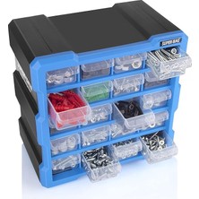 Bag Mono Blok Çekmece Seti 20'li Hobby Organizer Seti Monoblok Çekmece Vida Dübel Kutusu Takı Kutusu ASR6006