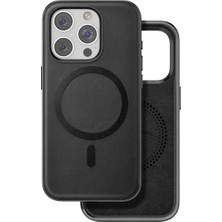 Akmanora Venco Apple iPhone 15 Pro Max Puskas Magsafe Kapak - Siyah