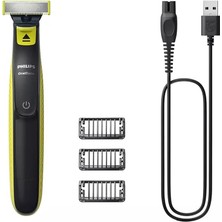 FourForce QP2724/10 Oneblade Yüz Tıraş Makinesi, Misket Limonu Yeşili, Kömür Grisi