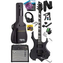 FourForce FORCE-AMP50 Üst Seviye 50 Watt Amfili Elektro Gitar H-H Profesyonel Full Set Aksesuarlı