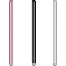 FourForce Universal Telefon Tablet iPad 2in1 Disk Uçlu Stylus Pen Dokunmatik Kalem - AL3466 (Siyah)