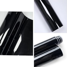 FourForce Black Parlak Siyah Hava Kanallı Üstü Koruma Jelatinli Araç Motor Aksesuar Araç Tavan Kaplama Folyosu Kırılmaz Çizilmez Özel Postüplü Ambalajda Gönderim (30CM x 1 Metre)