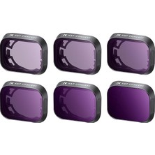 FourForce Concept Mini 3, Mini 3 Pro Nd Filtre, 6 Adet Nd4, Nd8, ND16, ND32, ND64, ND1000 Filtre Djı Mini 3 Pro, Mini 3 ile Uyumlu (Aksesuar: 1 x Iniş Iskeleti) (Plastik Versiyon)