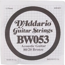 FourForce BW053 Akustik Tek Tel, 80/20 Bronze Wound, 053, (Mi) Pak