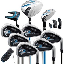 FourForce Golf Ez2 14 Parça Erkek Sağ El Golf Kulübü Seti Golf Çantalı - Sağ Elini Kullanan Golfçüler Için 14 Parça Komple Golf Kulübü Seti, Golf Çantası ile Birlikte Gelir